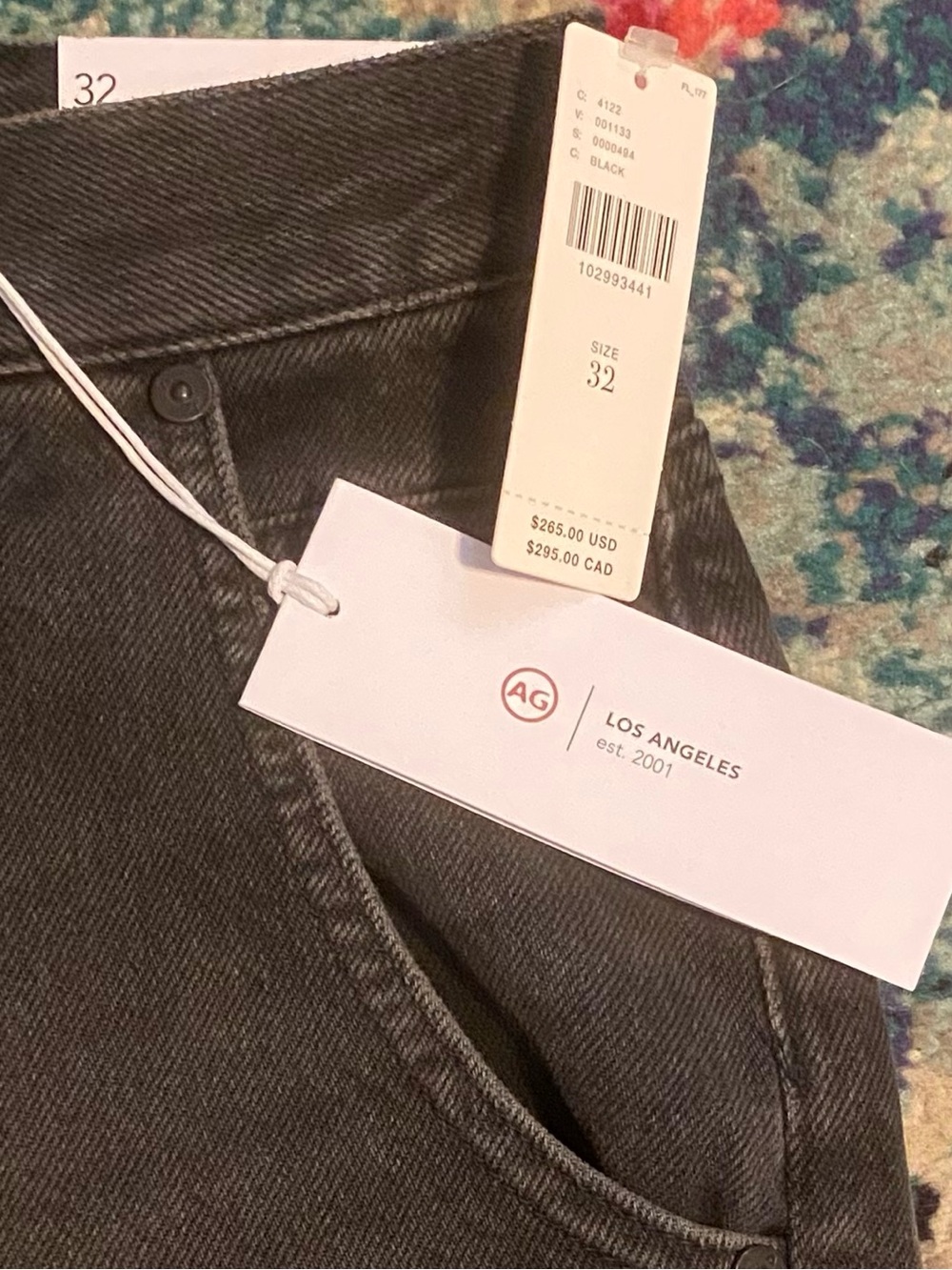 Anthropologie Black AG Posey Extra Wide Leg Jeans Size 32 NEW With Tags - Picture 9 of 11